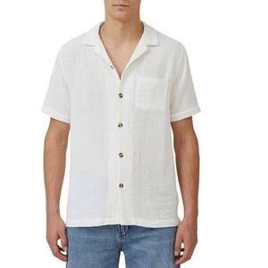 Cotton On Palma Short Sleeve Button Up Shirt US Men's XXL